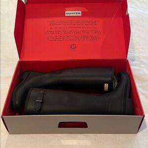 Hunter Black Women's Rain Boots